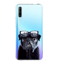 PrintiFy Huawei P Smart Pro ile Uyumlu 1mm Slim Fit Köpek 3 050f Baskılı Şeffaf  Kılıf