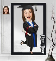 Kişiye Özel 3D  Ahşap Tablo Mezuniyet Kadın 30x40 -3