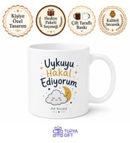 Uykuyu Hayal Ediyorum Kupa Bardak Hediye