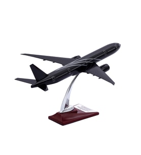 Zekupp - Maket Uçak - Boeing 777-300 1/200 - SİYAH ÖZEL TASARIM Model Uçak