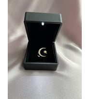 Ay Model Ayarlanabilir 925 Ayar Gümüş Yüzük