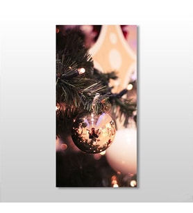 Noel Ağacı Süsü Kanvas Tablo 90x135cm (Karışık)