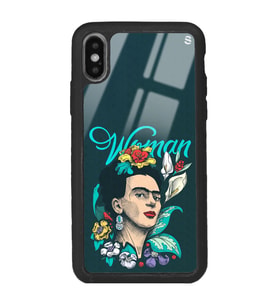iPhone Xs Max Women Frida Kahlo Tasarımlı Glossy Telefon Kılıfı