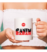 LB Aile Temalı Canım Babam Beyaz Kupa Bardak, Babaya Hediye