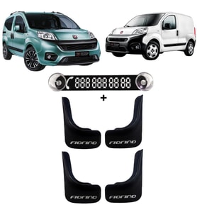 Fiat Fiorino Uyumlu 4'lü Paçalık Çamurluk Seti + Numaratör Tel No Numaralık BDN0003
