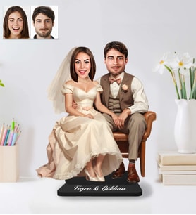 Kişiye Özel Gelin Dağmat Retro Model Ahşap Biblo-43