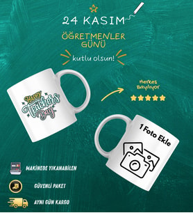 Öğretmenler Günü Hediyesi – Kişiye Özel Tasarımlı Kupa Bardak (Pamuk Beyaz)