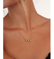 Minimalist Melek Numarası Kolye 925K Gümüş (Gold)