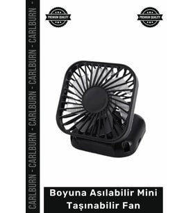 #Vantilatör Fonksiyonel Serinletici Şarj Edilebilir USB Boyuna Asılabilir Mini Taşınabilir El Fanı