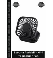 #Vantilatör Fonksiyonel Serinletici Şarj Edilebilir USB Boyuna Asılabilir Mini Taşınabilir El Fanı