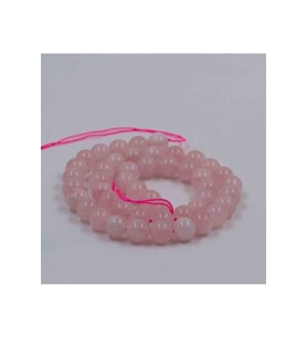 8 MM PEMBE KUVARS DOĞALTAŞ DİZİ