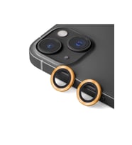 Apple iPhone 13 Uyumlu Zore CL-12 Premium Safir Parmak İzi Bırakmayan Anti-Reflective Kamera Lens Koruyucu (Turuncu)