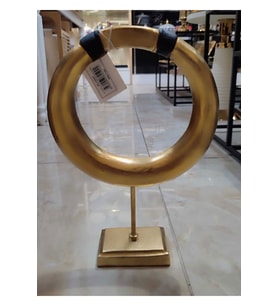 GOLD SİYAH  OVAL OBJE 27*8,5*36 CM