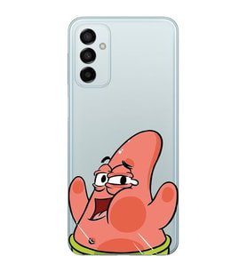 Samsung Galaxy M13 Uyumlu Patrick Star Desenli Şeffaf Telefon Kılıfı