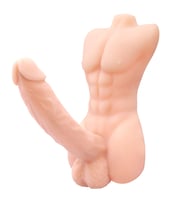 Hızlı Express Yarım Vücut Kendinden Kayganlaştırıcılı 19 Cm Kıkırdaklı Penis