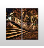 Merdiven Kanvas Tablo 150x150cm (Karışık)