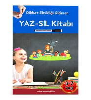 Dikkat Eksikliği Gideren Cırt Cırtlı YAZ-SİL Kitabı (3-7 YAŞ İçin)