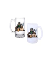 Ghostbastır Design Vikingler Kulplu Bira Bardağı Buzlu veya Şeffaf Seçenekli 0244