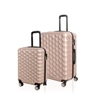 Polo&Sky Petek Model Gold Renk 2'li Valiz Seti (Küçük+Büyük)