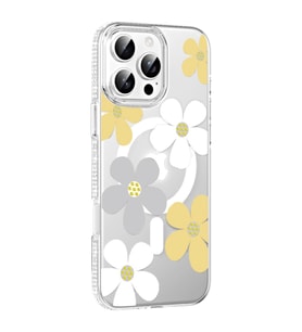 İphone 16 Floral Magsafe Kapak - Sarı