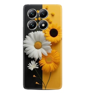 Xiaomi Redmi Note 14 Pro Plus Kılıf Boutique Baskılı Resimli Sarı Beyaz Çiçek Pcode -044