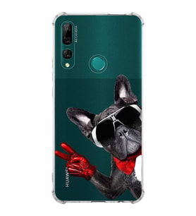 PrintiFy Huawei Y9 Prime 2019 Uyumlu Köpek 2 Baskılı Şeffaf Köşe Korumalı Antişok Kılıf