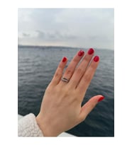 CRT Model Çivi Tasarım Gümüş Yüzük