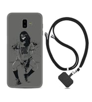 Samsung J6 Plus J7 Prime J7 Pro M20 Kılıf Boyun Askılı Silikon Purest Evil 1627