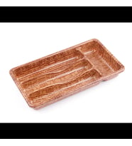 AHŞAP RENK - 4 BÖLMELİ ÇEKMECE İÇİ KAŞIKLIK 36X20CM (5343)