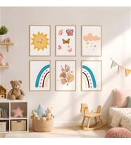 Çocuk Odası MDF Tablo Poster - Eğlenceli Bebek Odası Duvar Dekorasyonu