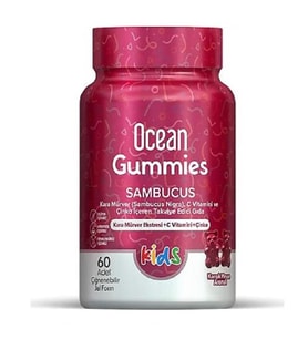 Ocean Gummies Sambucus 60 Adet Çiğnenebilir Jel Form