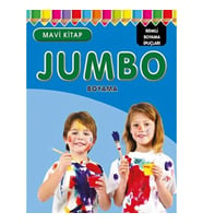 JUMBO BOYAMA MAVİ KİTAP - PARILTI