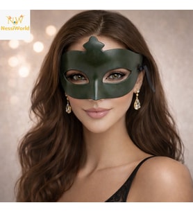Yeşil Gizemli Masquerade Maskesi