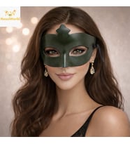 Yeşil Gizemli Masquerade Maskesi