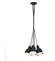 MYLIGHTS RETRO RUSTIK MODERN 7 Lİ  METAL SARKIT  SİYAH AVİZE