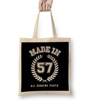1957 Made In 57 All Genuine Parts Bez Çanta Uzun Saplı