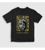Presmono Unisex Çocuk Siyah Biggie Smalls Tupac Shakur T-Shirt 45697tt