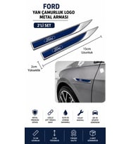 Ford Metal Damla Desen Çamurluk Yan Çıtası Logo Amblem 2’li Set 15 CM