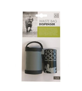 M-PETS Köpek Dışkı Toplama Poşeti ve Taşıma Kabı 1x15 Adet (Gri)