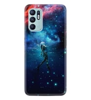 Oppo Reno 6 Kılıf Resimli Desenli Silikon Platinium Series Deep Woman 1844