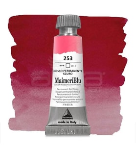 Maimeri Blu Tüp Sulu Boya 12 ml S3 No:253 Permanent Red Deep