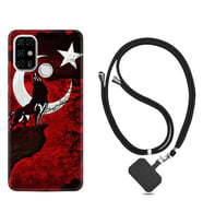 Casper E30 F20 X20 Kılıf Boyun Askılı Silikon Wolf and Moon 2 1381
