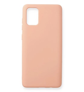 Durukar® Samsung Galaxy A71 Kılıf Nano içi Kadife Silikon - Pudra