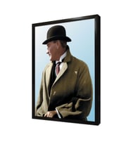 Şapkalı Atatürk Çerçeveli Mdf Tablo