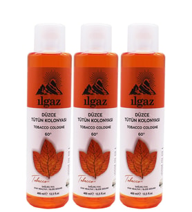 Ilgaz 400ML 60° 3'lü Pet Tütün Kolonyası