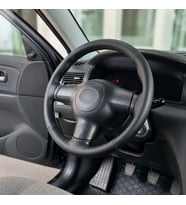Dikmeli Direksiyon Kılıfı Toyota ile Uyumlu Noktalı Karbon Siyah