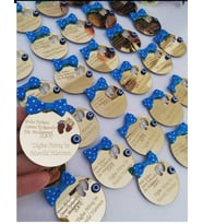 Kişiye Özel Pleksi Bebek Magnet Hatıra (Altın)