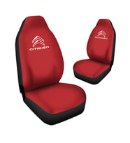 Citroen C-Elysee  Araca Özel Oto Koltuk Kılıfı PRO - Kırmızı ( Yeni Tasarım - Yeni Fit Kalıp ) (Siyah)