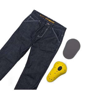 P074 Motosiklet Pantolonu Korumalı Kot Pantolon 4 Mevsim Likralı