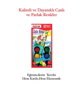 FATİH 12'Lİ SUYU BOYA SETİ